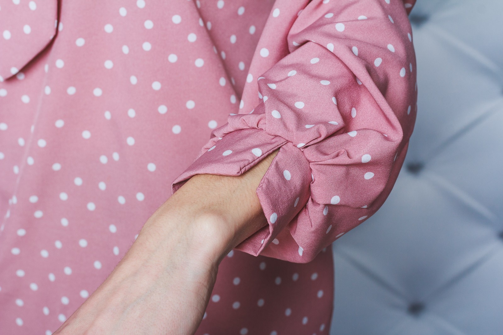 Блуза женская в горох персик 02145 цена