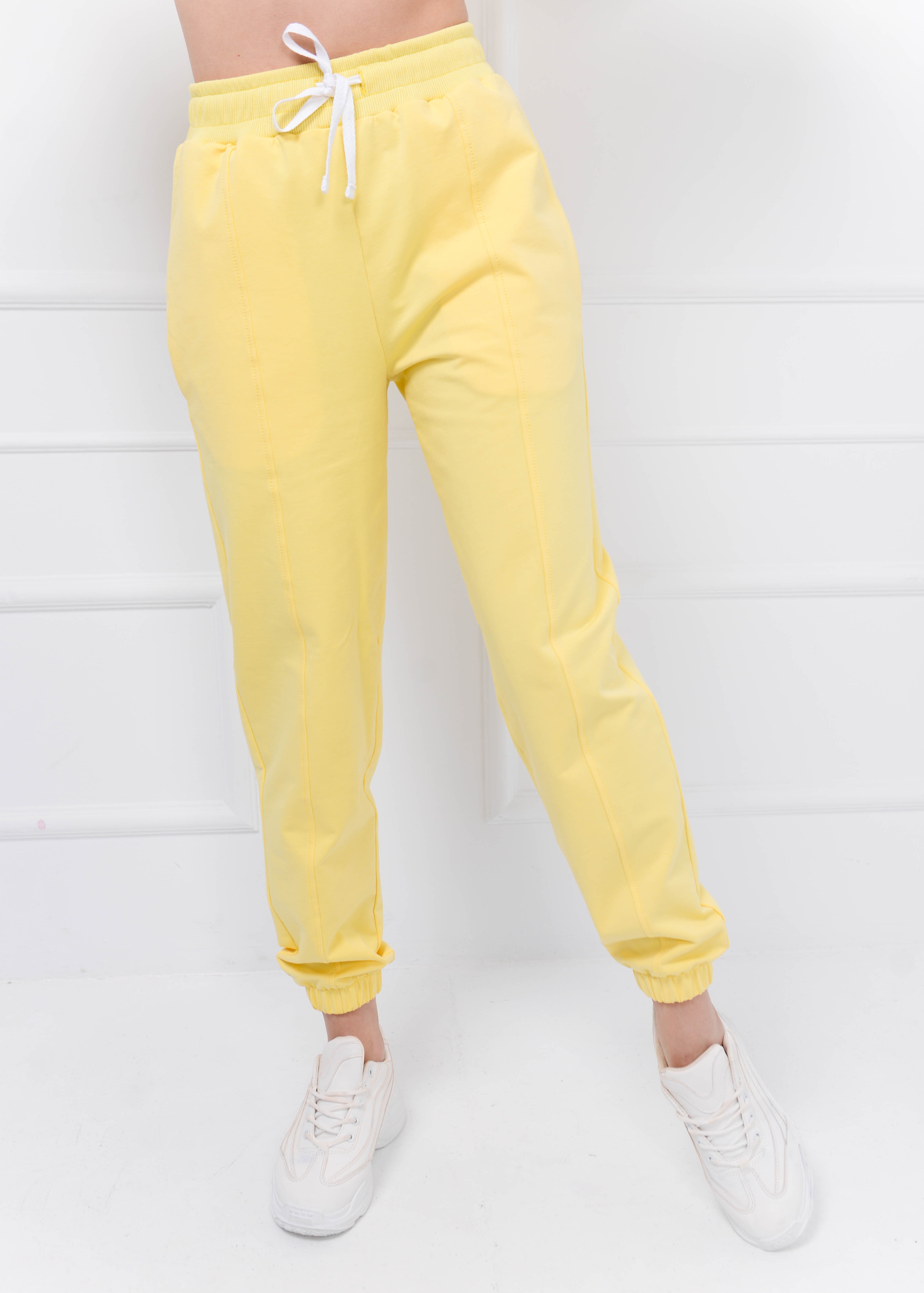 Женский спортивный костюм лимонный 02592 в интернет-магазине