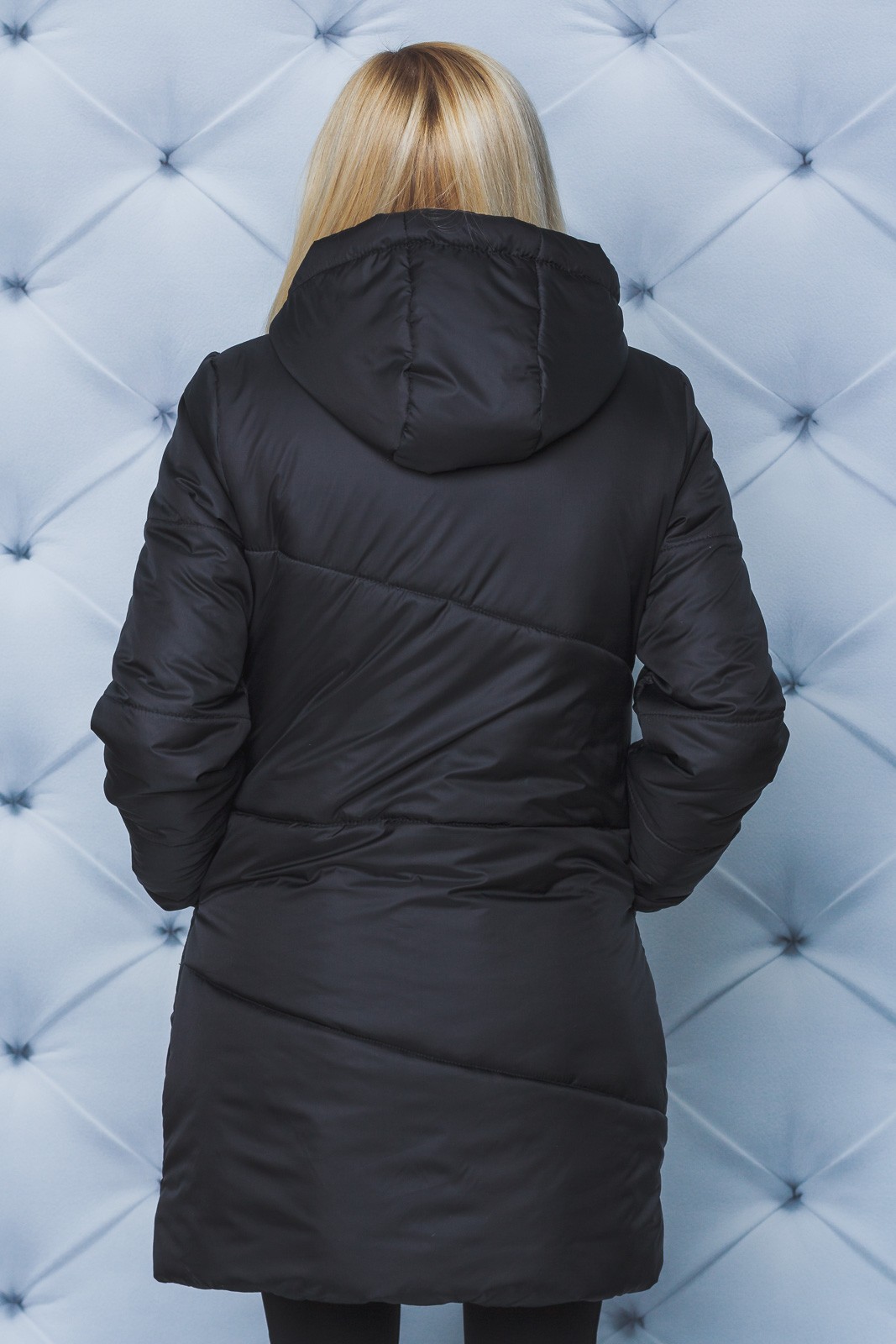 Зимнее женское пальто черное 225/9 в интернет-магазине