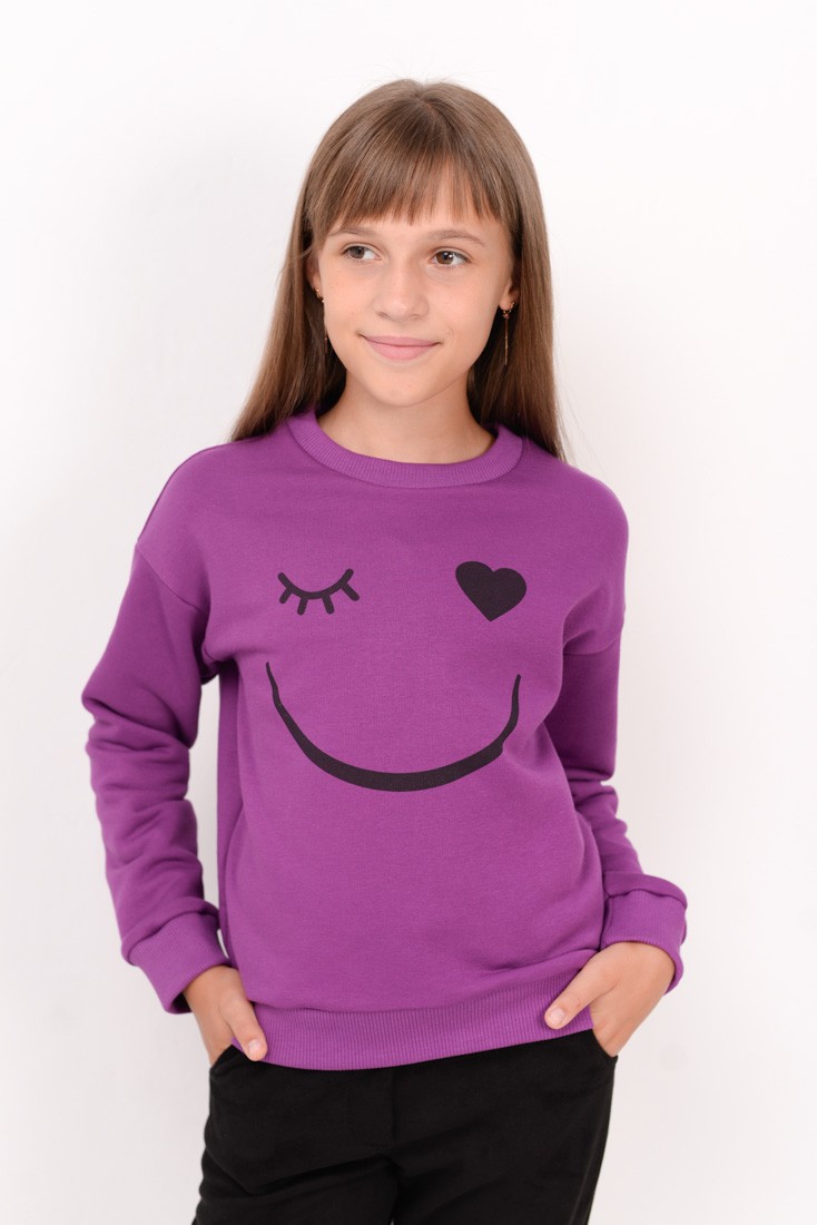 Свитшот для девочки фиолет 02481 купить