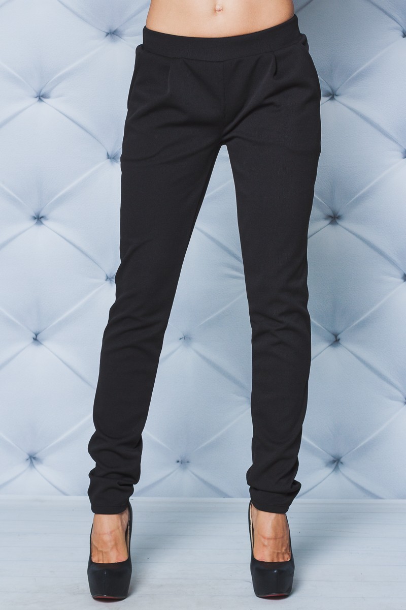 Костюм женский блуза+брюки черный 02017 в интернет-магазине