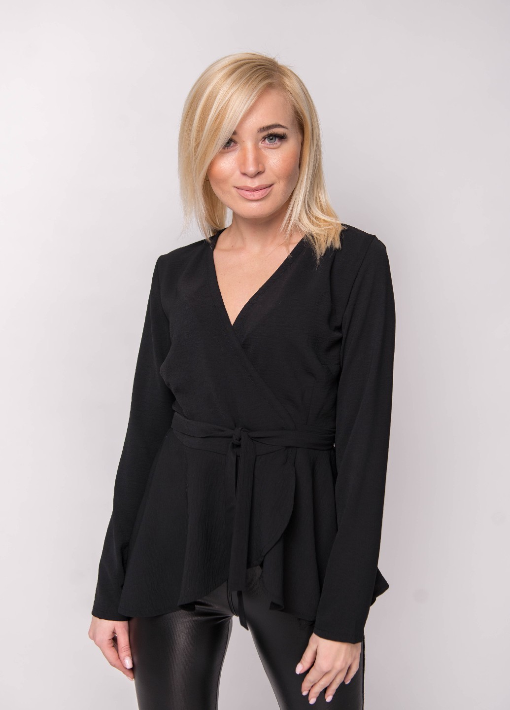Блуза женская черная 02503 купить