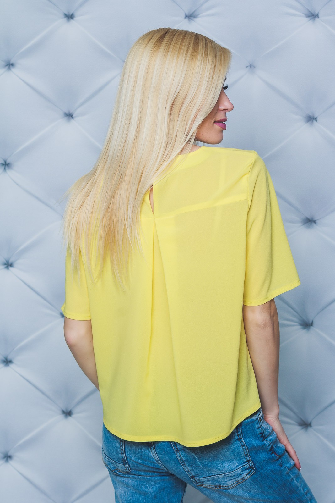 Блуза женская желтая 02210 цена
