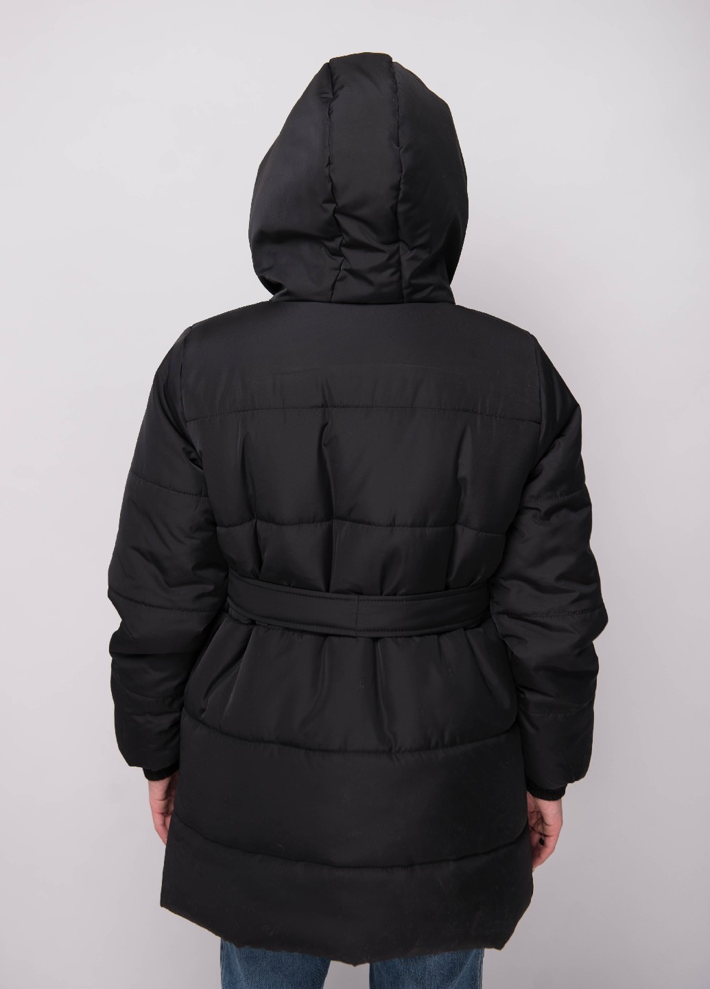 Куртка женская зимняя черная 290/109 фото 1