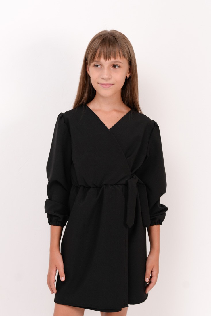 Платье  для девочки черное 02466 купить