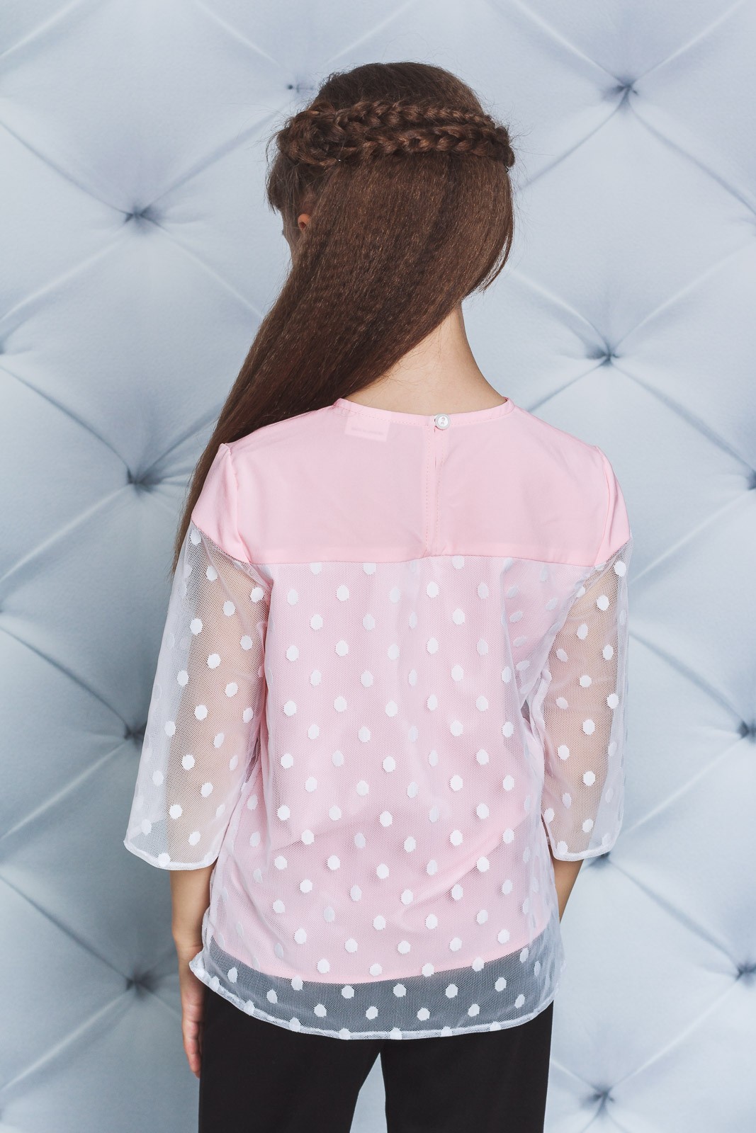 Блуза для девочки розовая 02253 цена