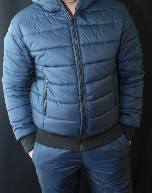 Спортивный костюм мужской зимний темно-синий 010/12 цена