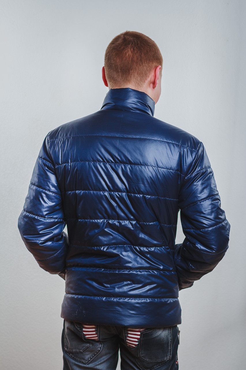 Куртка  мужская демисезонная темно-синяя 61/12 купить