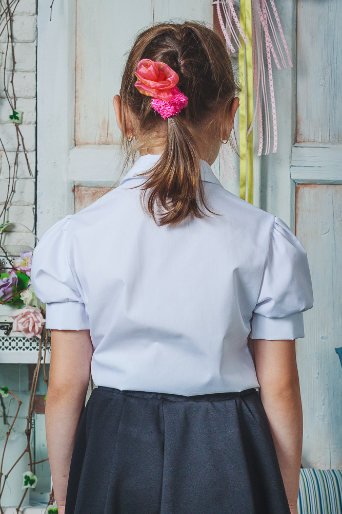 Школьные блузка для девочки 00942 оптом