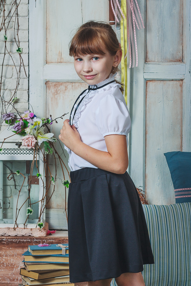 Блузка школьная для девочки 00943 цена
