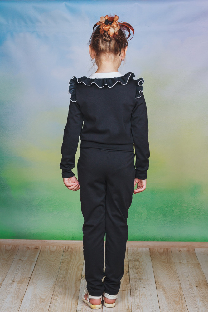 Школьная форма для девочек с брюками черная 00960 цена