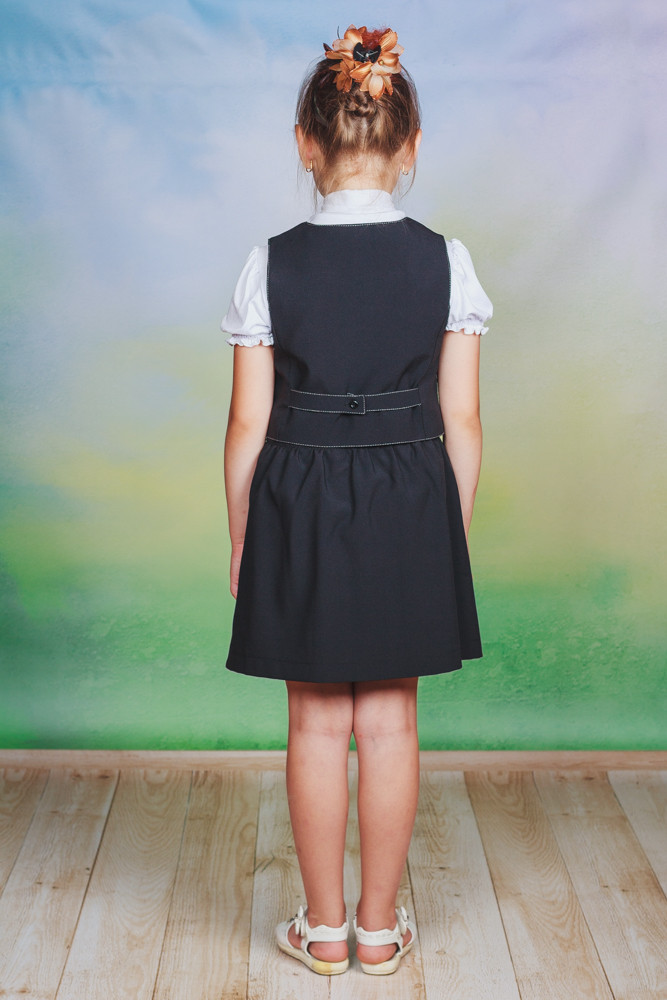 Школьная форма для девочки юбка+жилет 00959 оптом