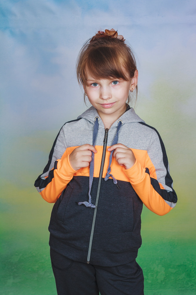 Детский трикотажный спортивный костюм оранж 00970 цена