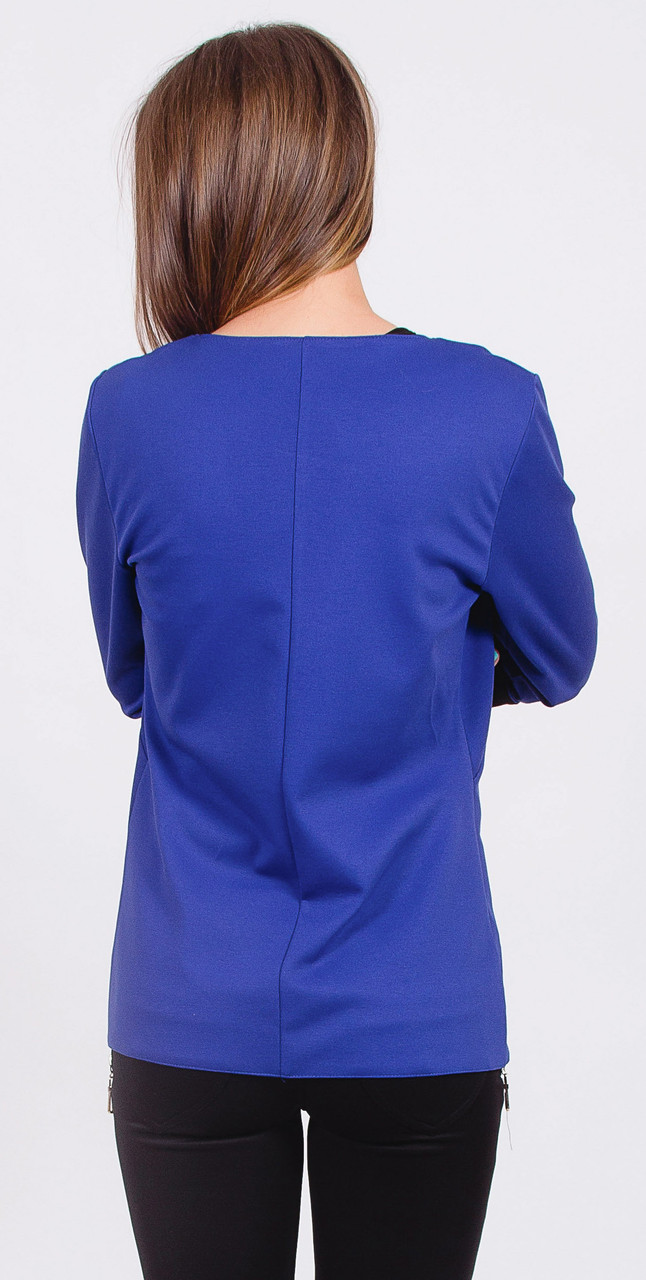 Пиджак женский короткий синяя 01005 цена
