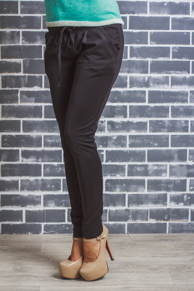 Стильные женские  брюки с начесом 01346