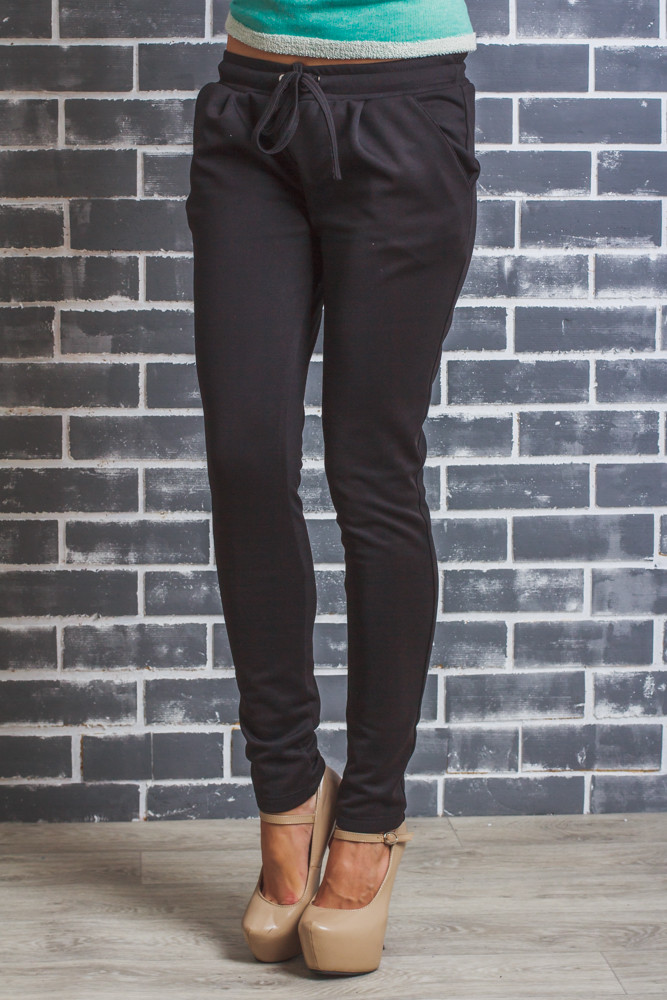 Стильные женские  брюки с начесом 01346 цена