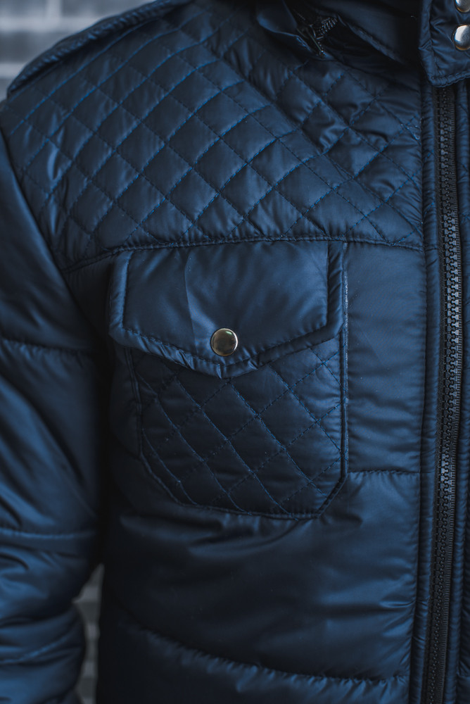 Мужская куртка зимняя темно-синяя 134/12 цена