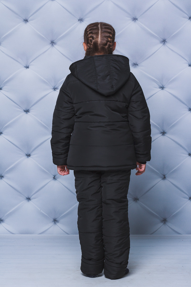 Детский зимний комплект штаны и куртка черный 192/109 в интернет-магазине