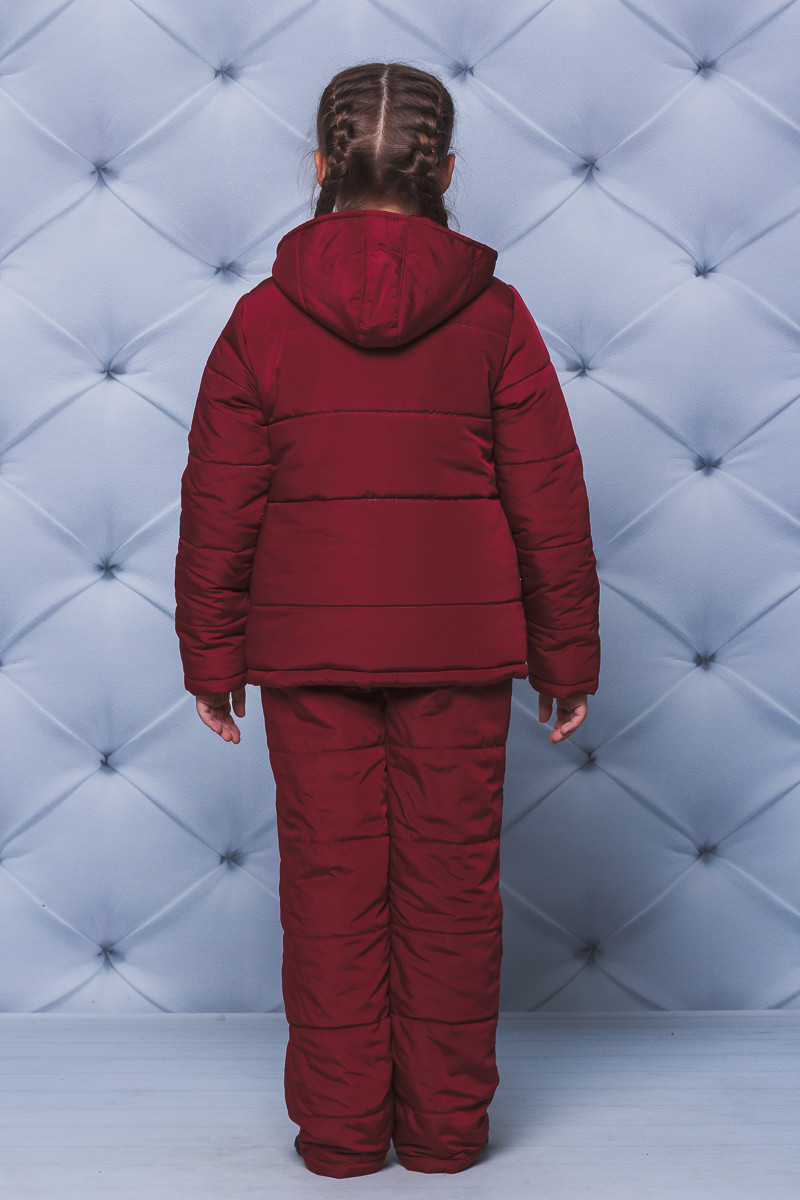 Детский зимний комплект штаны и куртка бордо 192/110 в интернет-магазине